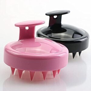 1 Piece Scalp Massager Shampoo Brush – Silicone Hair Scalp Scrubber for Deep Cleaning & Relaxing Massage (Multicolor, Pack of 1)