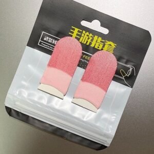 Gaming Finger Sleeves – 2 Pcs Pack Sweat-Proof Breathable Thumb Sleeves for Mobile Gaming