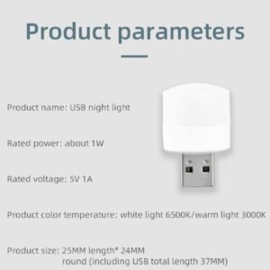 7 Pcs Mini USB LED Light Bulbs – Portable Plug-in Night Lamps for Laptops, Power Banks & USB Ports