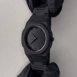 Full BLACK AURA Quartz Watch – Lightweight Design, , Premium Quality & Finish - Best Quality Analog Watch For Boys - Watch For Men | Full Black Color Watch - (Without Box)